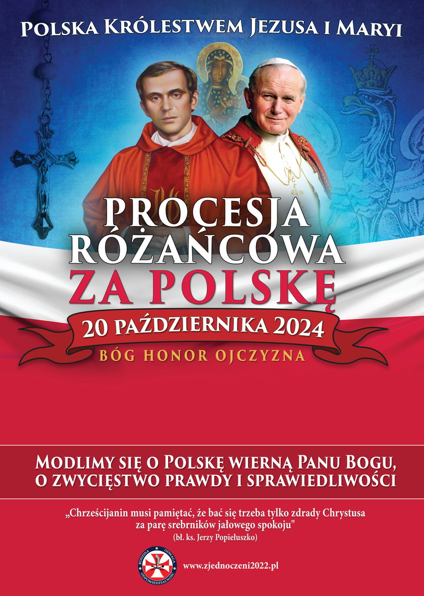 Plakat. Procesja różańcowa 20 X 1